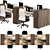 Streamline Office Furniture Set 3D model small image 3