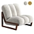 Theodore Luxe Velvet Armchair 3D model small image 1