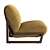 Theodore Luxe Velvet Armchair 3D model small image 4