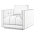 Kiera Swivel Chair: Versatile Colors for Stylish Comfort 3D model small image 4