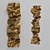 Modern Gold Sculpture Wall Decor 3D model small image 1