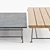 Flexform Any Day Outdoor Table: Stylish Steel Frame, Stunning Stone Finish 3D model small image 3