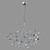 Elegant Heracleum Small Chandelier 3D model small image 3