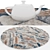 Versatile Set of 6 Round Rugs 3D model small image 4