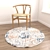 Versatile Set of 6 Round Rugs 3D model small image 6