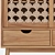 Teak Palma Bookcase: Elegant and Durable 3D model small image 5