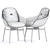 Rolf Benz Dining Chair: Elegant Comfort 3D model small image 4