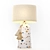 Terrazzo Bliss: Handcrafted Table Lamp 3D model small image 1