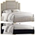 Elegant Double Bed - 1800mm x 2000mm 3D model small image 8