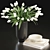 Elegant Tulip Bouquet Decor Set 3D model small image 2