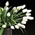Elegant Tulip Bouquet Decor Set 3D model small image 4