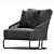 Positano Outdoor Lounge Chair 3D model small image 1