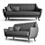 La Forma: Off Soft Sofa 3D model small image 3