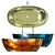 Reflex Color Bathtub: Harmony in Transparent Luxury 3D model small image 2