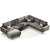 Elegant Boconcept Carlton Sofa 3D model small image 3