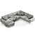 Elegant Boconcept Carlton Sofa 3D model small image 6