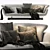 Modern Elvin MIU Sofa 3D model small image 2