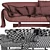 Modern Elvin MIU Sofa 3D model small image 4