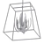 Elegant Lotus Cage Chandelier 3D model small image 2