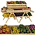 Fresh Harvest Vegetable Assortment 3D model small image 1