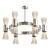 Contemporary Chrome Glass Chandelier 3D model small image 1