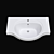 Cersanit ERICA 70: Sleek White Washbasin 3D model small image 2