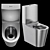 DELABIE Public Toilet Bowls & Urinal 3D model small image 5