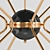 Vintage Gold Rewire Chandelier 3D model small image 3