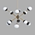 Vintage Gold Rewire Chandelier 3D model small image 5