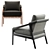 Sage Silver Earl Occasional Chair 3D model small image 3