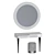 Cloud Vanity Set: Dressing Table, Mirror & Pouf 3D model small image 3