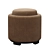 Safavieh Chelsea Round Tray Ottoman 3D model small image 3