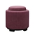 Safavieh Chelsea Round Tray Ottoman 3D model small image 4