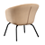 Elegant Bliss Armchair 3D model small image 2