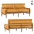 Brazilian-Inspired Maple Sofa 3D model small image 1