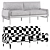 Brazilian-Inspired Maple Sofa 3D model small image 3