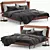Luxury Bretagne Bed: Elegant Design 3D model small image 1
