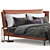 Luxury Bretagne Bed: Elegant Design 3D model small image 18