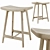 ESSE Light Stool: Stylish and Sturdy Seating Solution 3D model small image 1