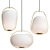 Sleek Palomba B Pendant Light 3D model small image 1