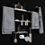 Modular Bathroom Shelves by Ritmonio 3D model small image 1