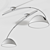 Estiluz Pluma T-2955: Sleek Flushmount Ceiling Lamp 3D model small image 4