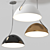 Sleek Pluma Pendant Lamp: Elegant Spanish Design 3D model small image 3