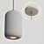 Sleek Nordic Cement Pendant Lighting 3D model small image 4