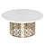 Artesia Loft-Concept Coffee Table: Modern Metal and Marble 3D model small image 2