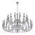 Elegant Murano Glass Chandelier 3D model small image 2