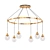 Elegant Rose City Chandelier 3D model small image 1