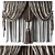 Elegant Classic Curtain Set 3D model small image 5