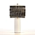 Marble & Brass Oahu Fringe Table Lamp 3D model small image 2