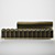 Bronze Modern Line Tufted Bench 3D model small image 3